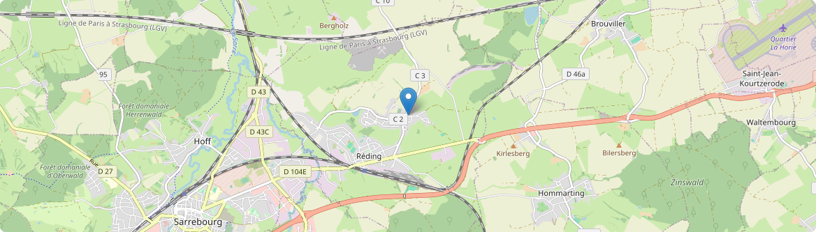 Réding - Carte