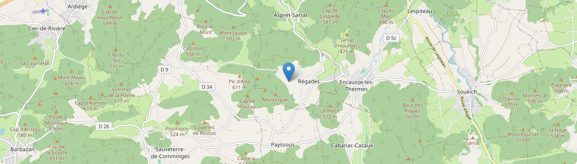 Régades - Carte
