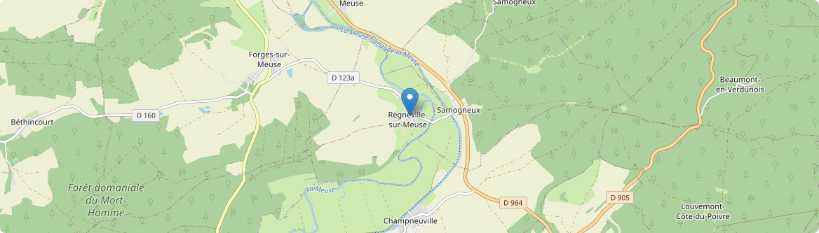 Regnéville-sur-Meuse - Carte