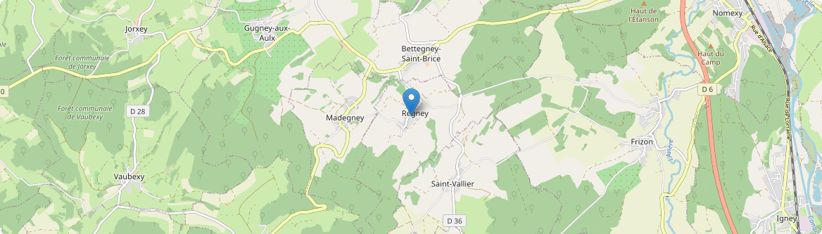 Regney - Carte