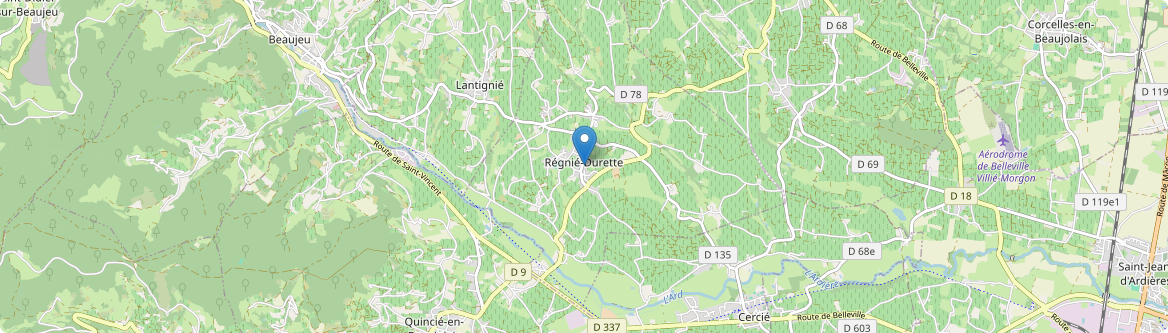 Régnié-Durette - Carte
