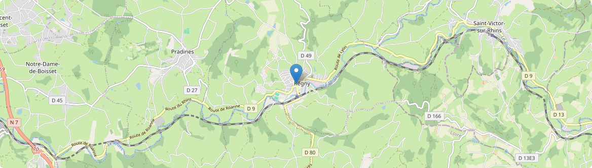 Régny - Carte