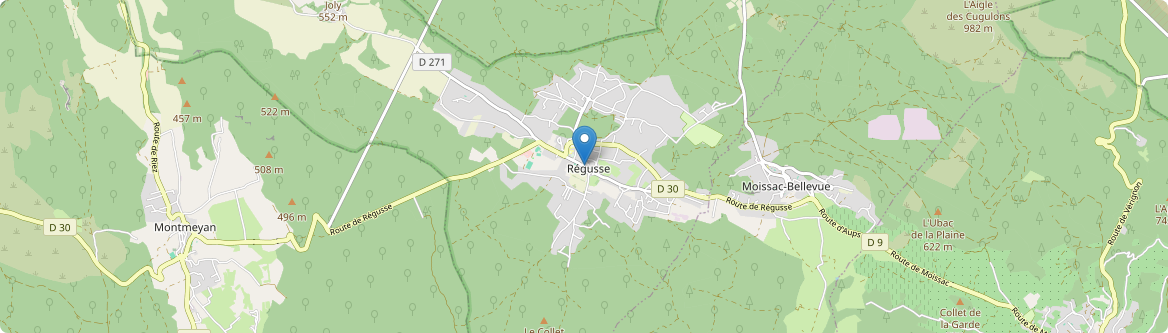 Régusse - Carte