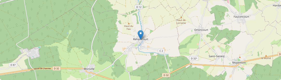 Rehaincourt - Carte