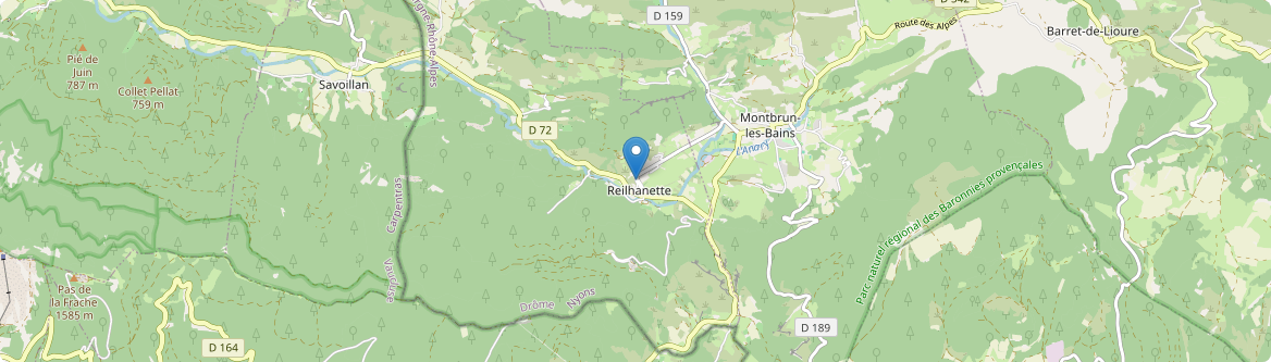 Reilhanette - Carte
