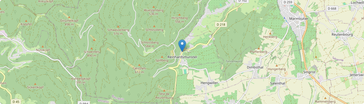 Reinhardsmunster - Carte