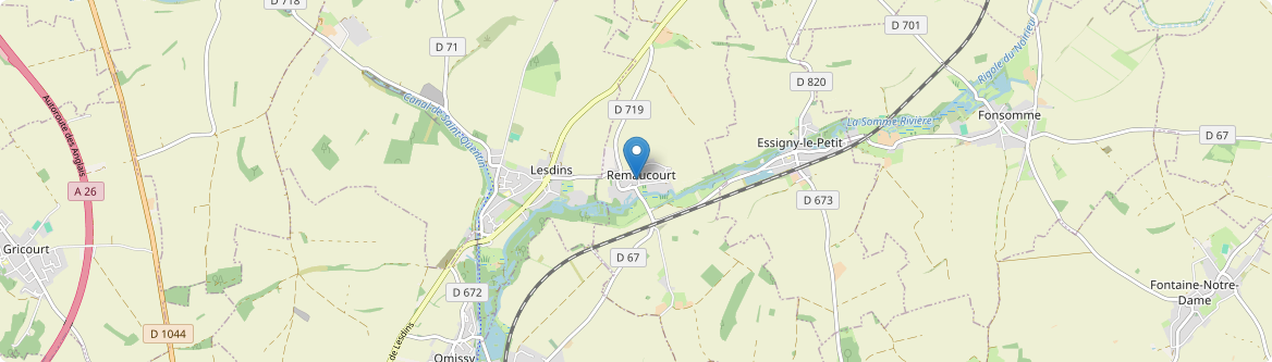 Remaucourt - Carte