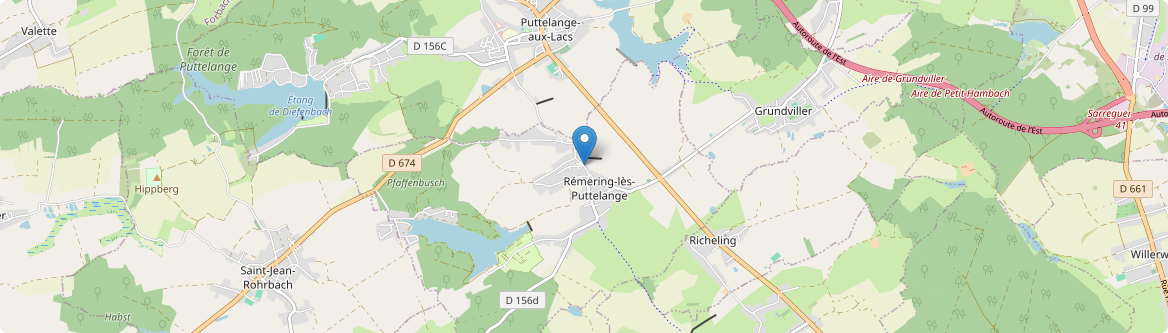 Rémering-lès-Puttelange - Carte