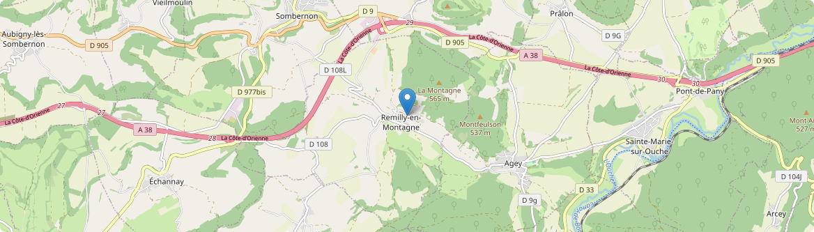 Remilly-en-Montagne - Carte