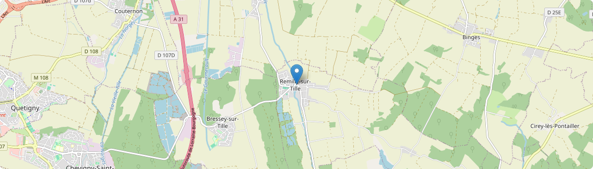 Remilly-sur-Tille - Carte