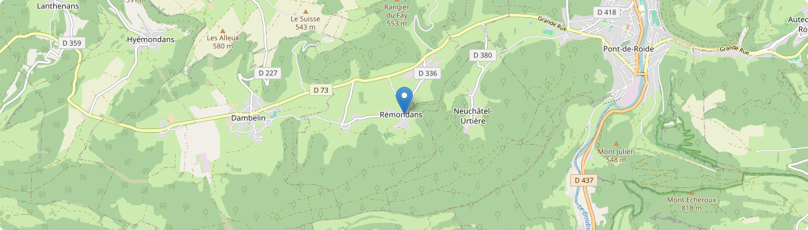 Rémondans-Vaivre - Carte