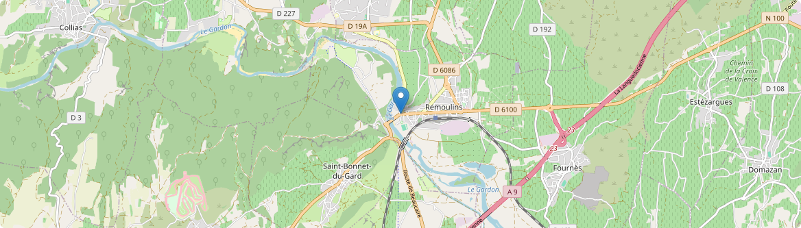 Remoulins - Carte
