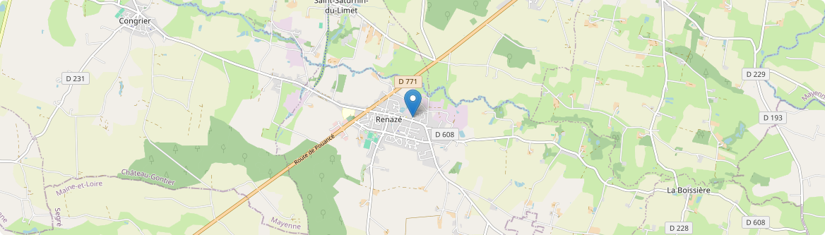 Renazé - Carte