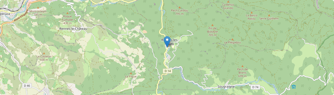 Rennes-les-Bains - Carte