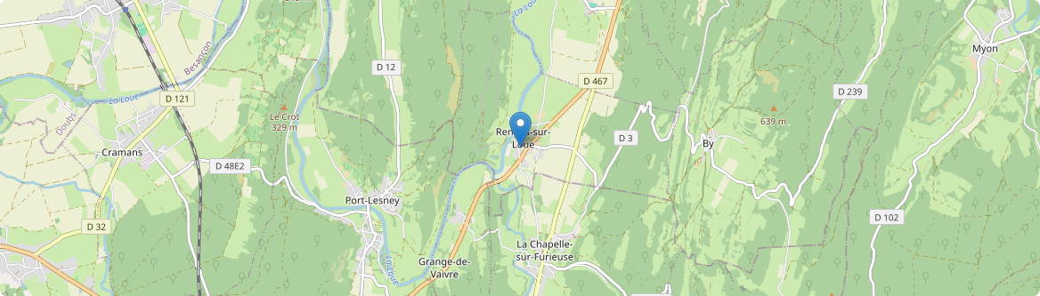 Rennes-sur-Loue - Carte