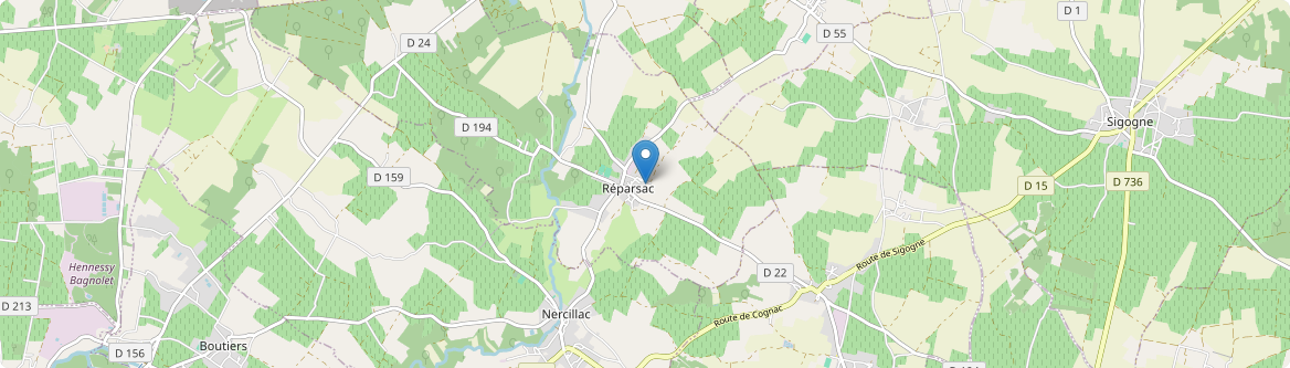 Réparsac - Carte
