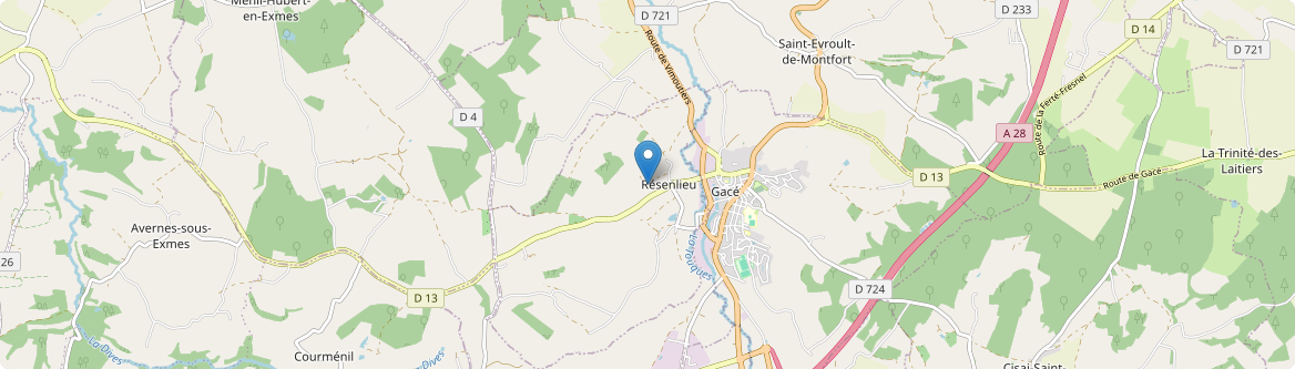Résenlieu - Carte
