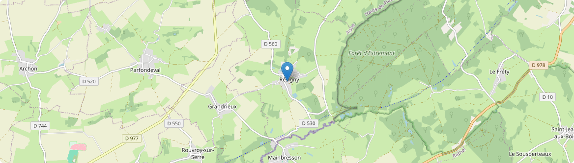 Résigny - Carte