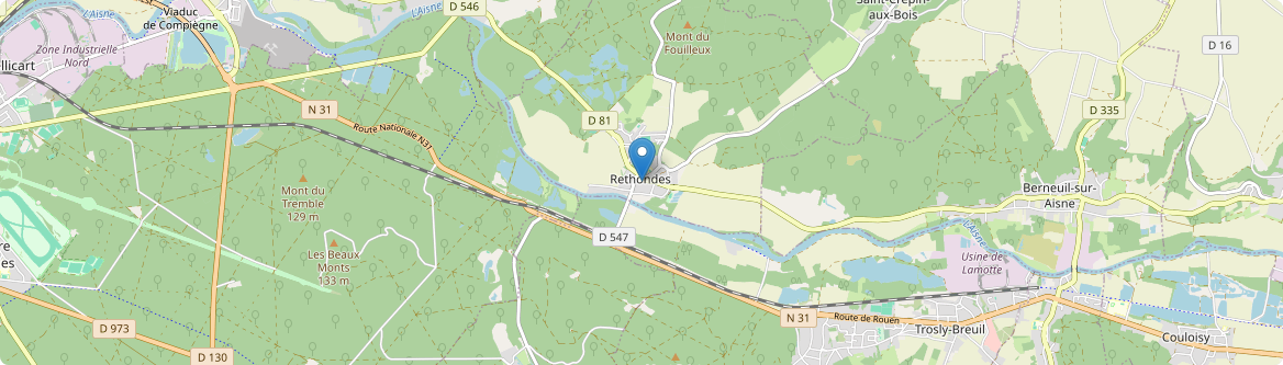 Rethondes - Carte