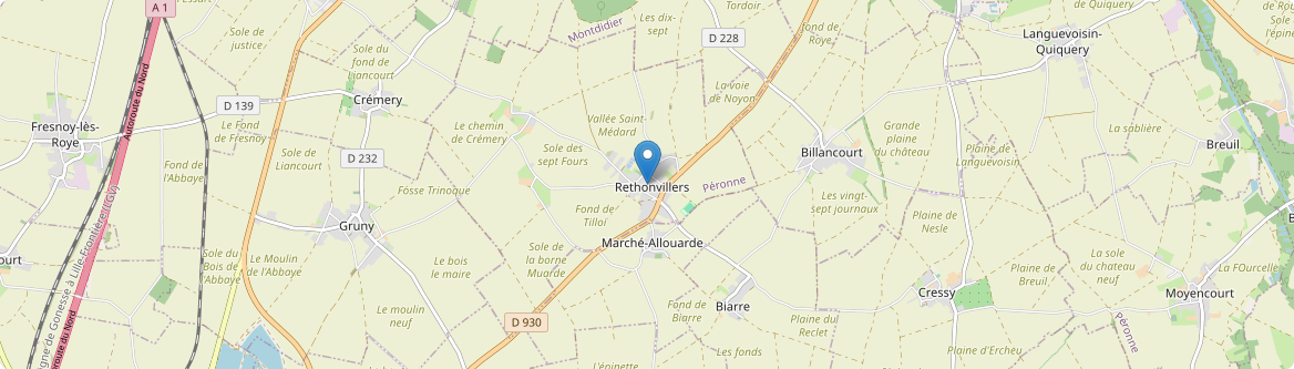 Rethonvillers - Carte