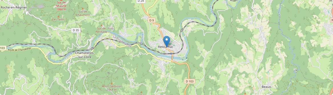 Retournac - Carte