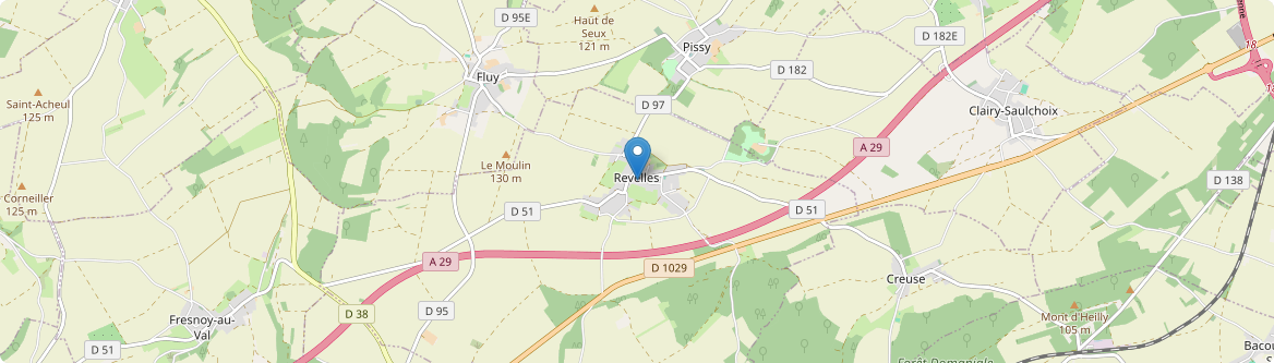 Revelles - Carte
