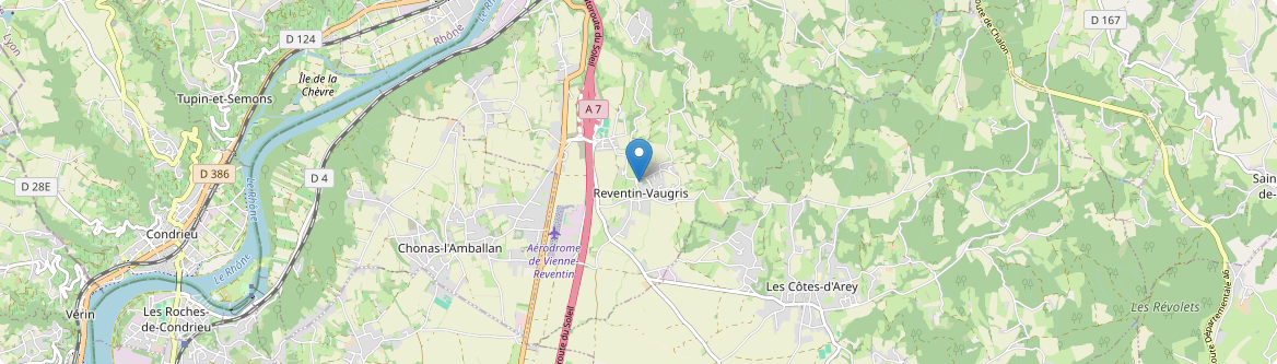 Reventin-Vaugris - Carte