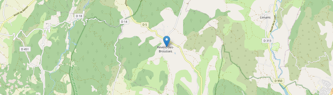 Revest-des-Brousses - Carte