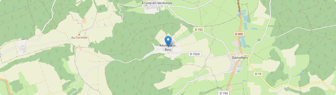Réville-aux-Bois - Carte