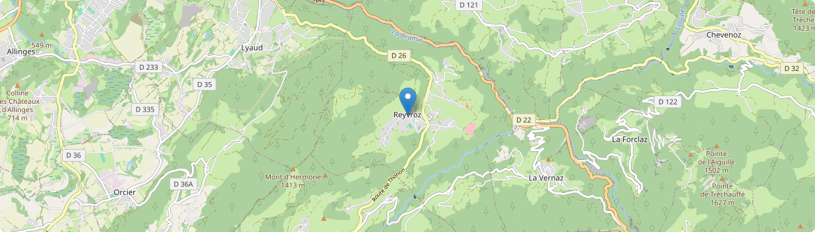 Reyvroz - Carte