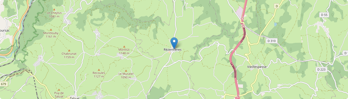 Rézentières - Carte