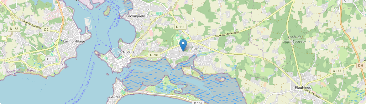 Riantec - Carte