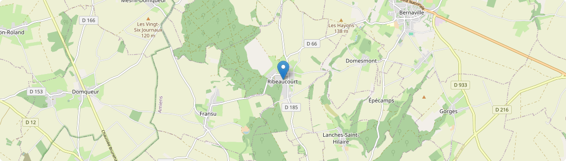 Ribeaucourt - Carte