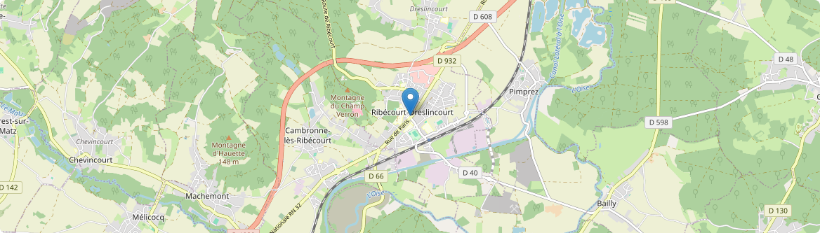 Ribécourt-Dreslincourt - Carte