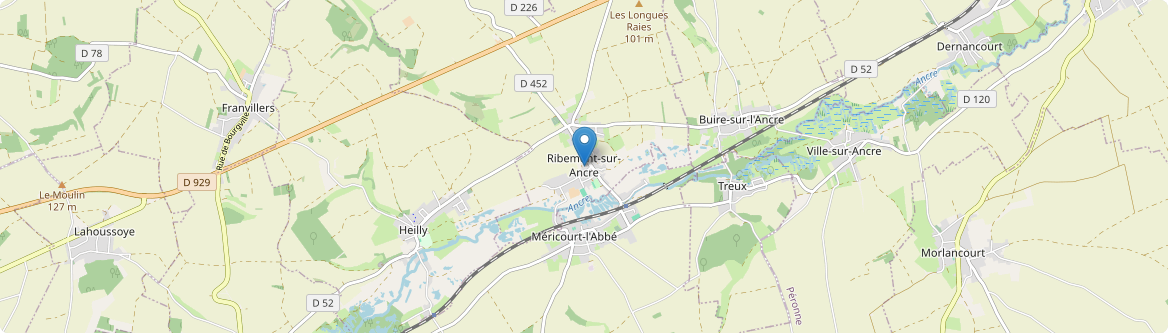 Ribemont-sur-Ancre - Carte