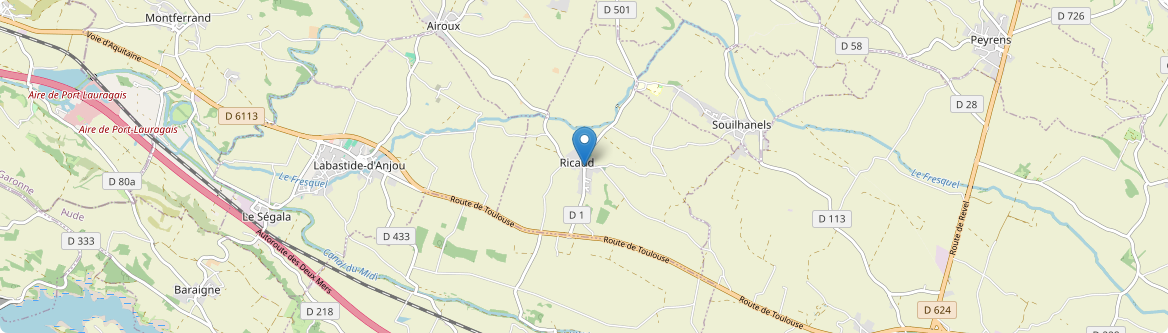 Ricaud - Carte