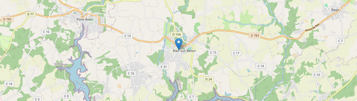 Riec-sur-Bélon - Carte