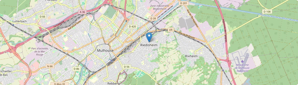 Riedisheim - Carte