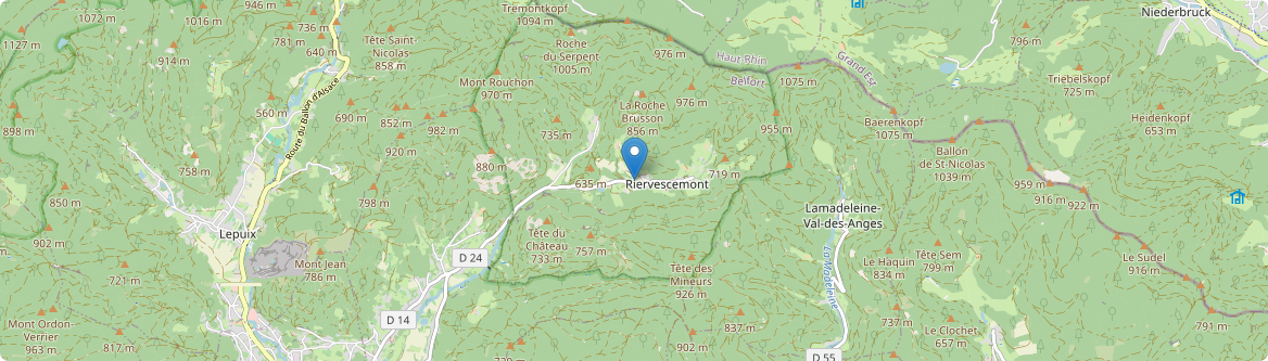 Riervescemont - Carte