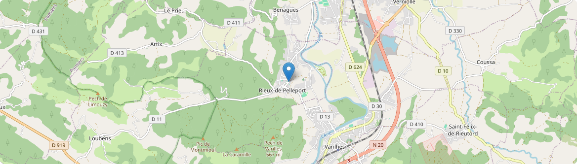 Rieux-de-Pelleport - Carte