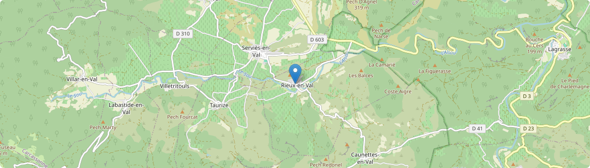Rieux-en-Val - Carte