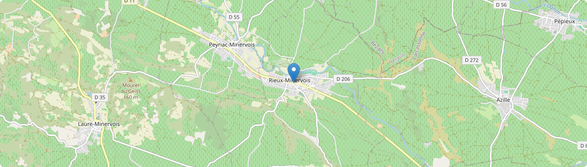 Rieux-Minervois - Carte
