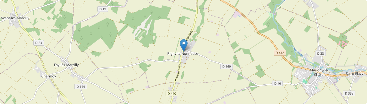 Rigny-la-Nonneuse - Carte