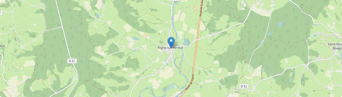 Rigny-sur-Arroux - Carte