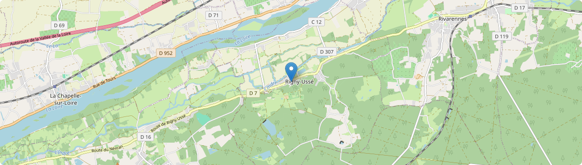 Rigny-Ussé - Carte