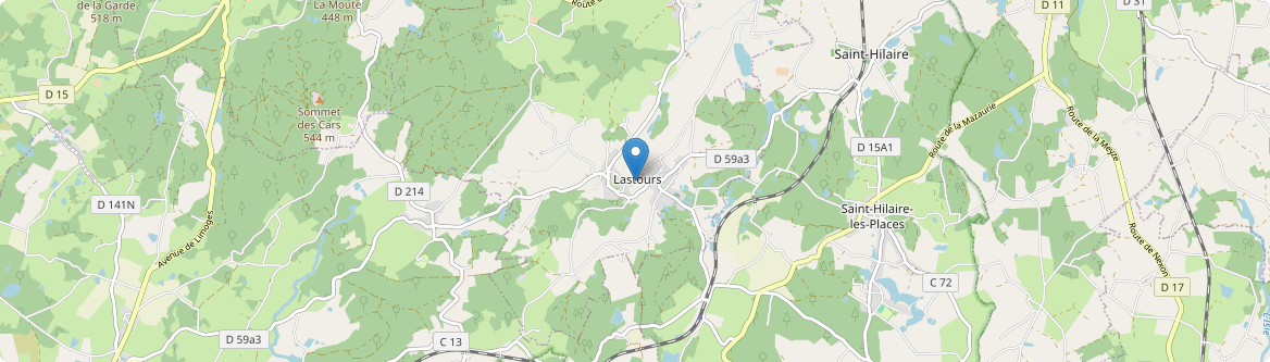 Rilhac-Lastours - Carte