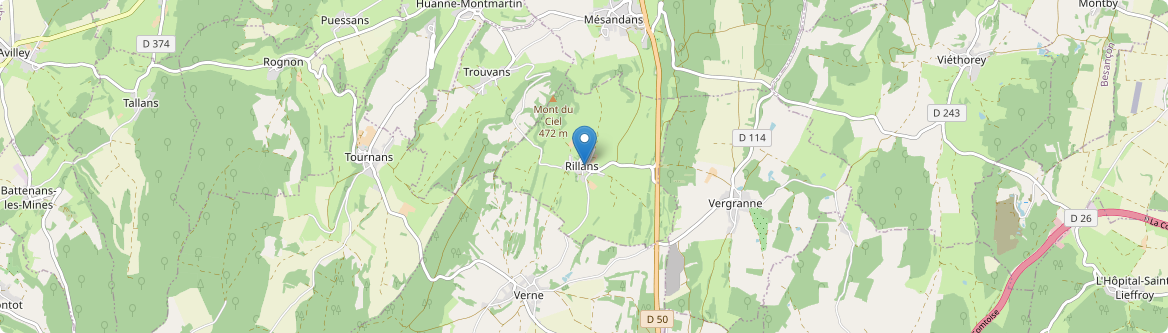 Rillans - Carte