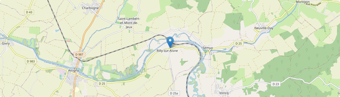 Rilly-sur-Aisne - Carte