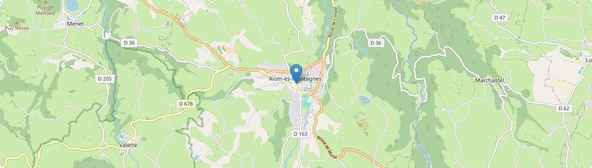 Riom-ès-Montagnes - Carte