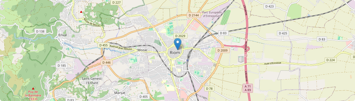 Riom - Carte